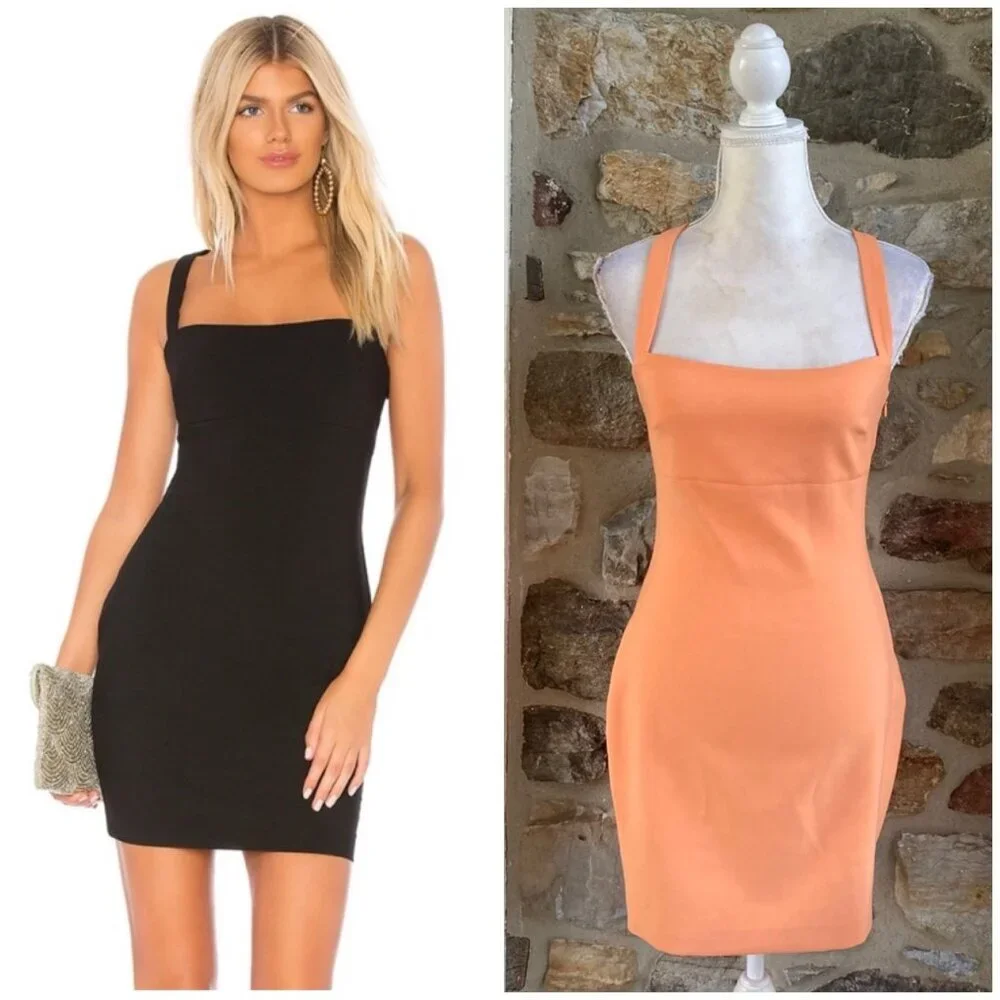 NWT Likely Nahla Bodycon Mini Dress Mandarin Sun $168 Womens 4 - Picture 2 of 12